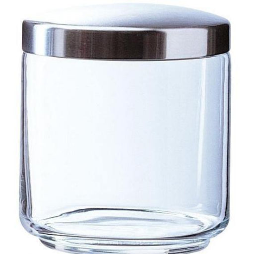 Luminarc Box Mania Jars (Metal Effect Lid) Metal Lid)(0.75L)(26.4oz) (Box of 6) - Smashing Supplies