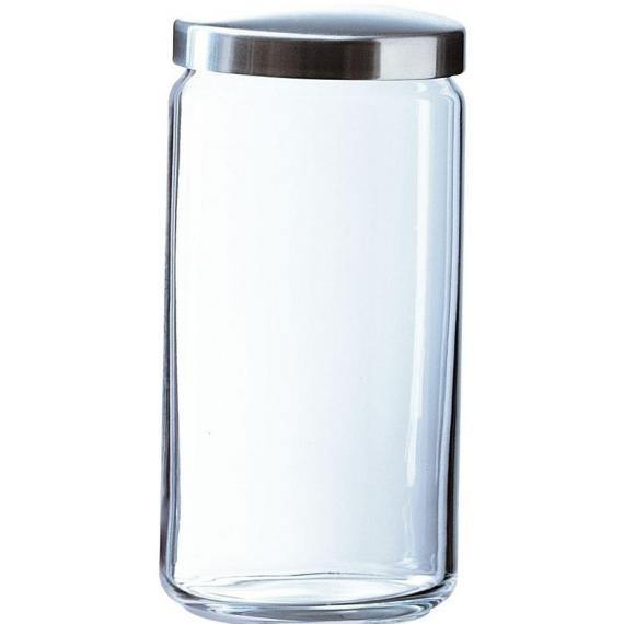 Luminarc Box Mania Jars (Metal Effect Lid) Metal Lid)(1.5L)(52.8oz) (Box of 24) - Smashing Supplies