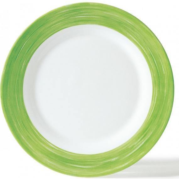 Arcoroc Brush Green Opal Dinnerware  Side Plate(15.5cm)(6.1") (Box of 48) - Smashing Supplies