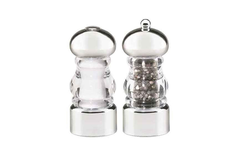  Lori Pepper Mill/Salt Shaker Set Acrylic & Chrome (Set of 2) (Box of 1)