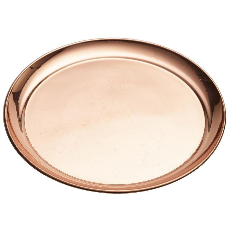 Copper 12" Round Tray 300mm