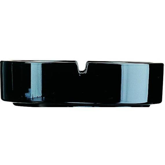 Arcoroc Ashtrays - Stacking able - Black(9cm)(3.5") (Box of 24) - Smashing Supplies