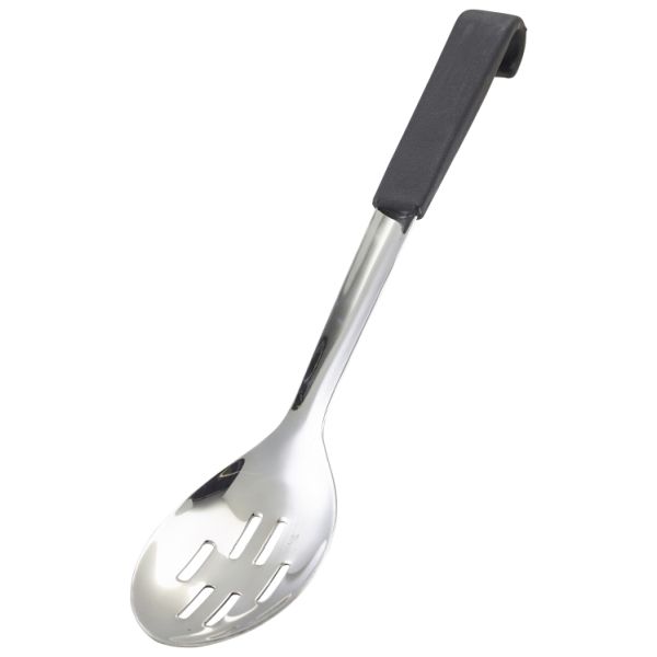 Handled Slotted Serving Spoon Black 34cm