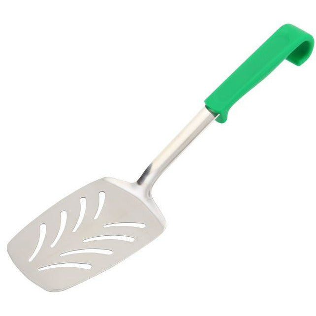 Plastic Handle Slotted Turner Green