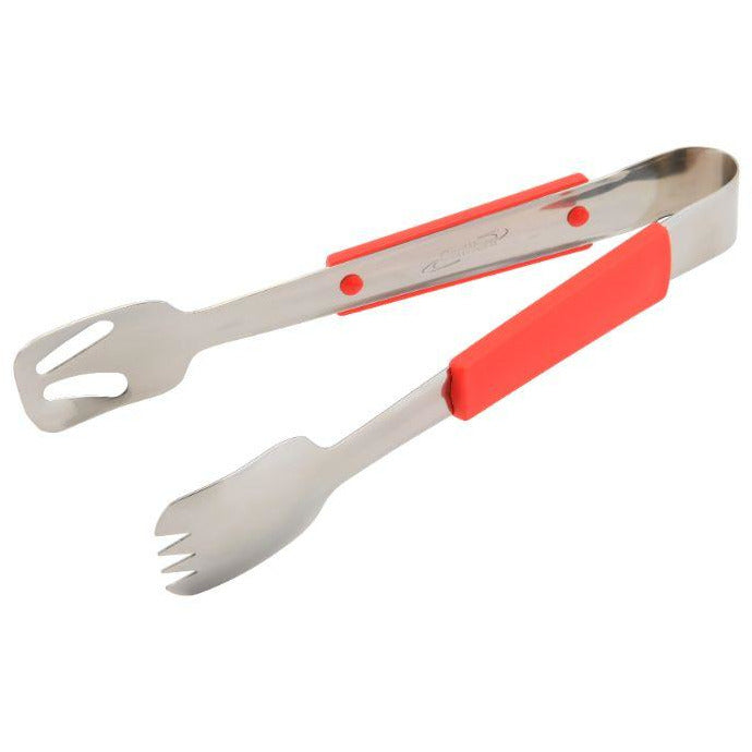 Plastic Handle Buffet Tongs Red