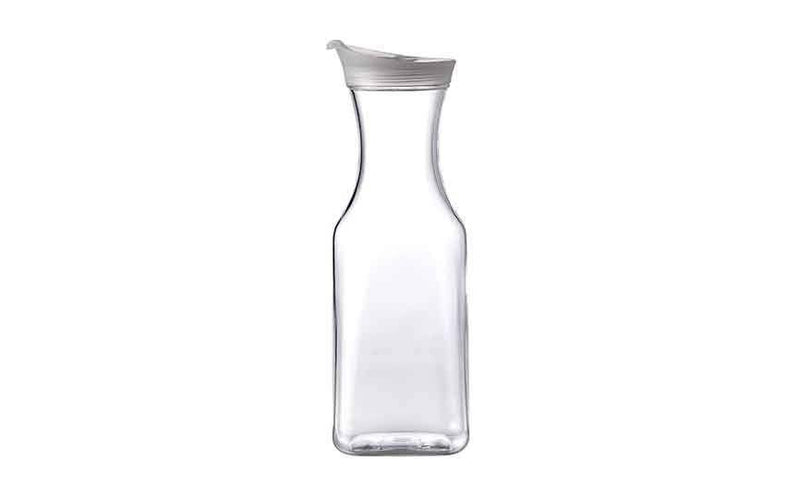 1cl/35.25oz  Acrylic Square Juice/Water Carafe with Lid (Pack 12)