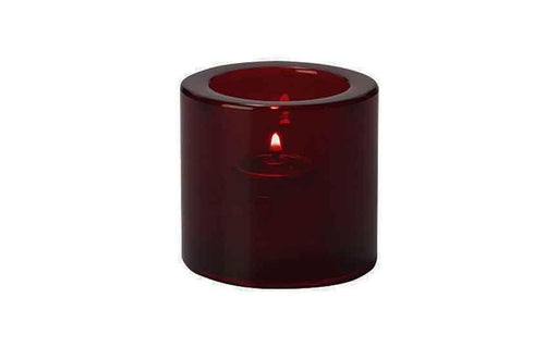  Thick Round Votive Red (Box of 12)