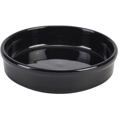 Porcelain Black Round Dish 14.5cm/5.75"