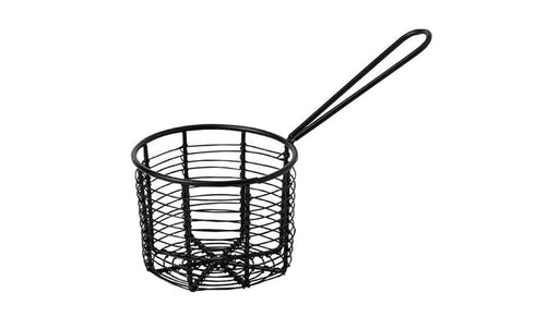 21 cl Black Round Wire Basket with handle (Box of 1)