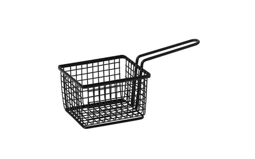 23 cl Black Square Wire Basket with handle (Box of 1)