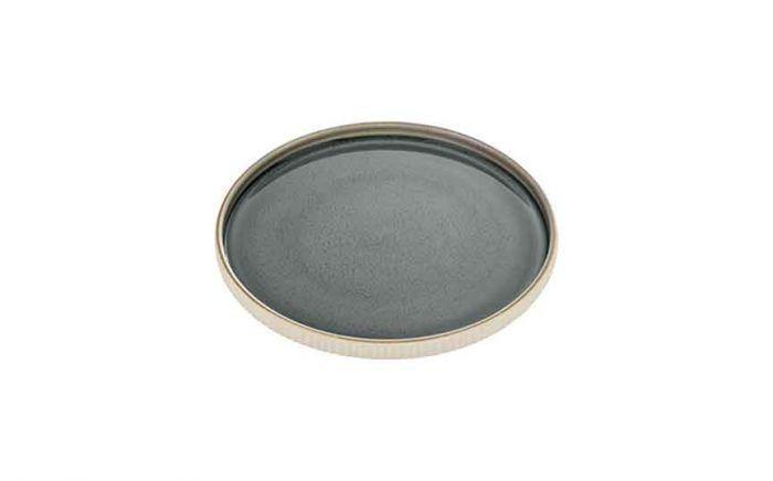 560 cl Nara Grey - Stoneware Nara Grey Flat Round Plate (Box of 6)