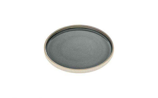 560 cl Nara Grey - Stoneware Nara Grey Flat Round Plate (Box of 6)