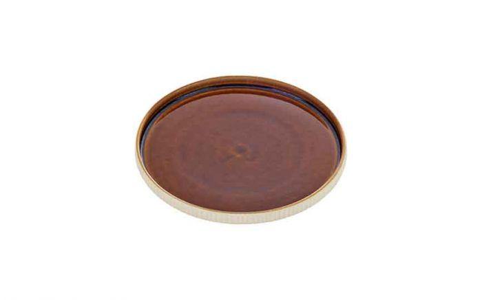 560 cl Nara Brown - Stoneware Nara Brown Round Flate Plate (Box of 6)