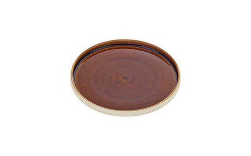 560 cl Nara Brown - Stoneware Nara Brown Round Flate Plate (Box of 6)