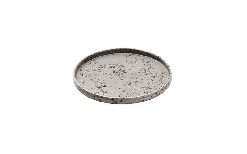 580 cl Nara Spotted Light - Stoneware Nara Spotted Light Flat Round Plate (Box of 6)