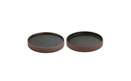 670 cl 2in1 Artisan Brown-Black 2 in 1 Plate Flat/Halfdeep Plate 21cm (Box of 1)