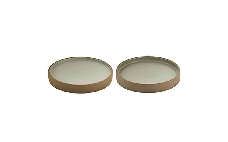 2in1 Artisan Beige-Grey 2 in 1 Plate Flat/Halfdeep 21cm (Box of 1)