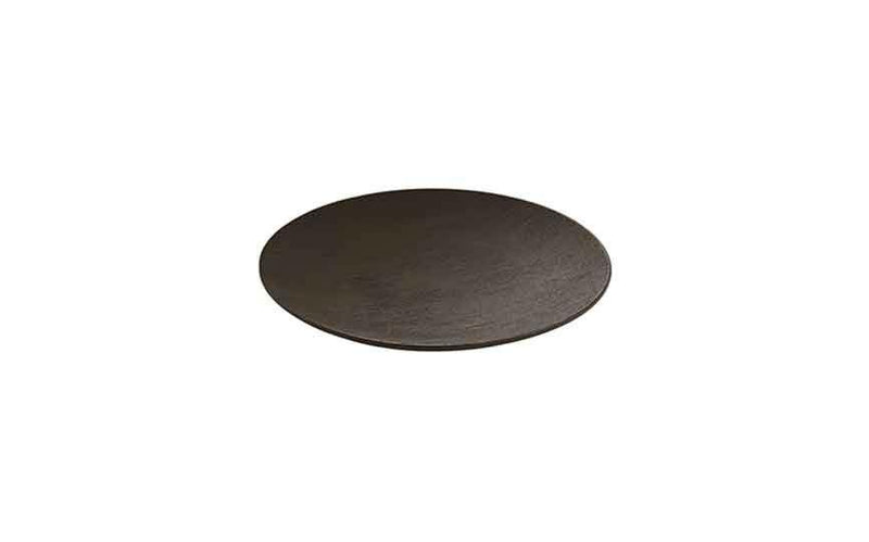 Brush Black Brush Plate Flat Coup Round 17cm (Box of 6)