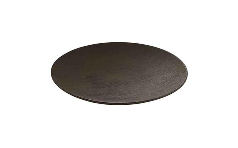 Brush Black Brush Plate Flat Coup Round 28cm (Box of 6)