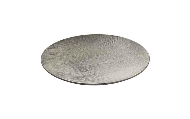 Brush Grey Brush Plate Flat Coup Round 28cm (Box of 6)
