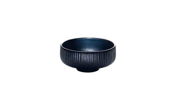 33 cl (310 oz) Nara Black - Stoneware Nara Black Relief Round Bowl (Box of 6)