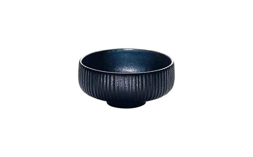 71 cl (580 oz) Nara Black - Stoneware Nara Black Relief Round Bowl (Box of 6)