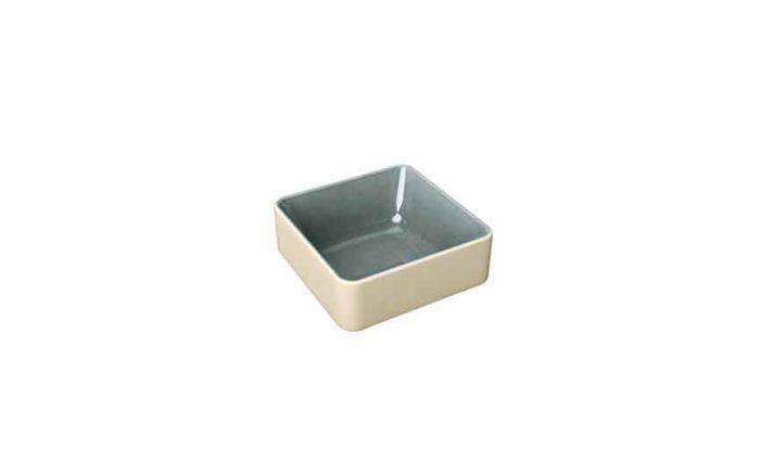 9 cl (19 oz) Nara Grey - Stoneware Nara Grey Deep Square Bowl (Box of 6)