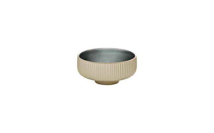 12 cl (137 oz) Nara Grey - Stoneware Nara Grey Relief Dip Dish (Box of 12)