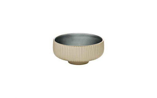 33 cl (300 oz) Nara Grey - Stoneware Nara Grey Relief Round Bowl (Box of 6)