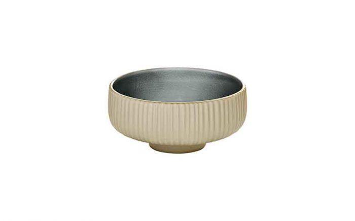 12 cl (137 oz) Nara Grey - Stoneware Nara Grey Relief Dip Dish (Box of 6)