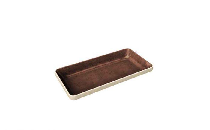 18 cl (265 oz) Nara Brown - Stoneware Nara BrownFlat Rectangular Bowl (Box of 6)