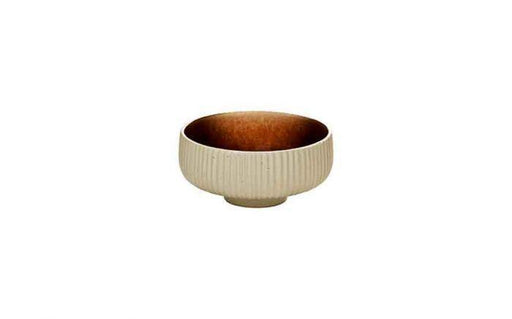 12 cl (137 oz) Nara Brown - Stoneware Nara Brown Relief Round Dip Dish (Box of 12)