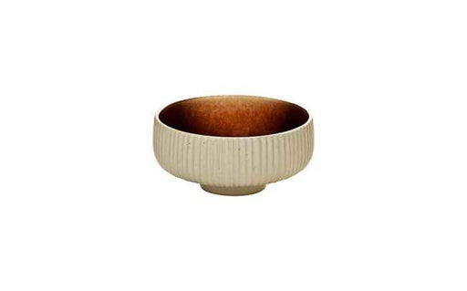 33 cl (300 oz) Nara Brown - Stoneware Nara Brown Relief Round Bowl (Box of 6)