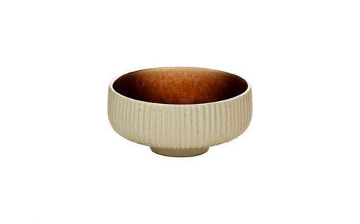 71 cl (540 oz) Nara Brown - Stoneware Nara Brown Relief Round Bowl (Box of 6)