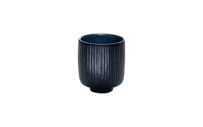 32 cl (290 oz) Nara Black - Stoneware Nara Black Relief Handleless Mug (Box of 6)