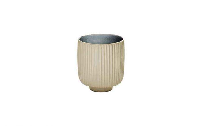 32 cl (250 oz) Nara Grey - Stoneware Nara Grey Relief Handleless Mug (Box of 6)