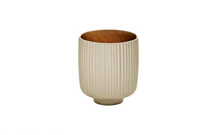 32 cl (250 oz) Nara Brown - Stoneware Nara Brown Relief Handleless Mug (Box of 6)
