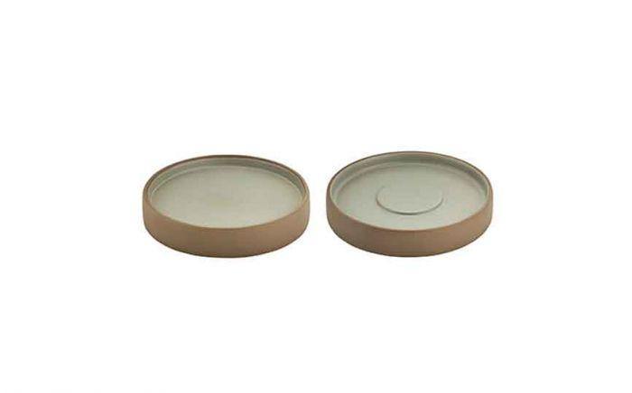 2in1 Artisan Beige-Grey 2in1 Plate/Espresso Saucer 14cm (Box of 6)