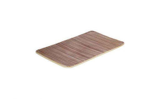 30 cl (1 oz) Nara Brown - Stoneware Nara Brown Relief Rectangular Platter (Box of 6)