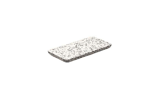 18 cl (405 oz) Natural Stone Terrazzo Dark Rectangular Platter (Box of 1)
