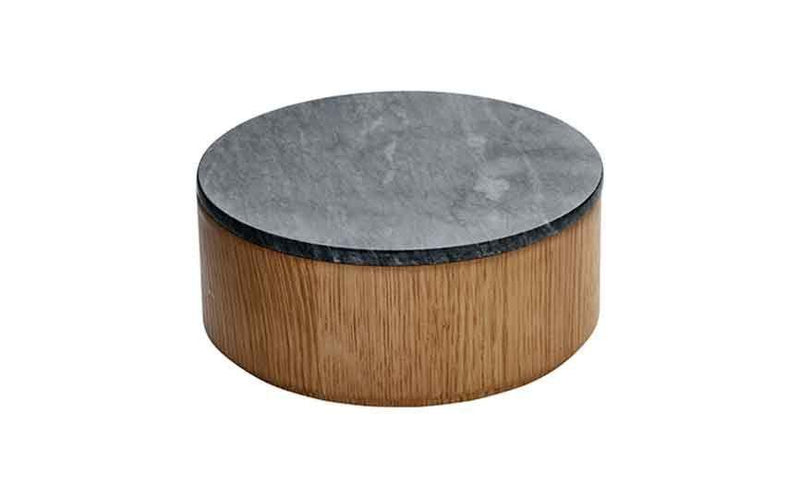 950 cl Natural Stone Oak Gourmet Bowl with Marble Lid (Box of 1)