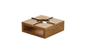 14 cl (366 oz) Wood Walnut Square Teapot Warmer (Box of 1)