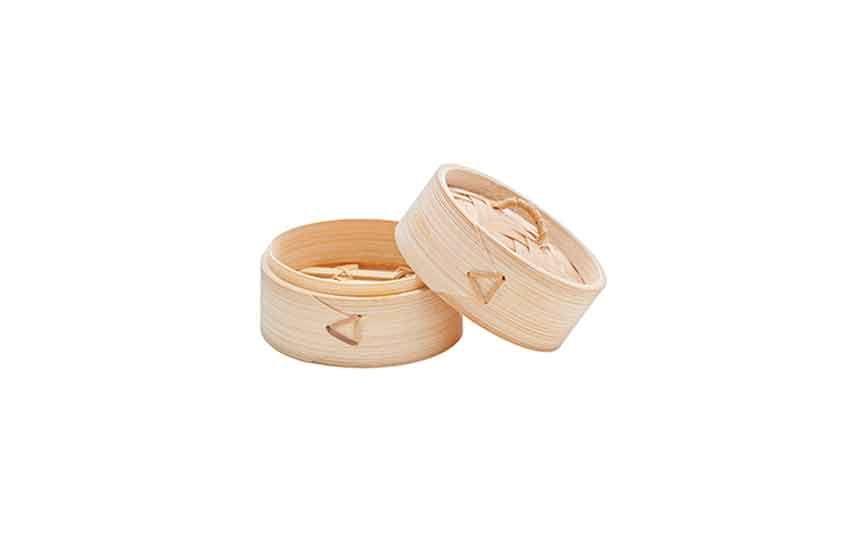 18 cl Wood Bamboo Steamer - Mini 8cm (Box of 6)