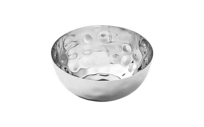 50 cl (144 oz) Stainless Steel Stainless Steel Round Hammered Bowl (Box of 6)