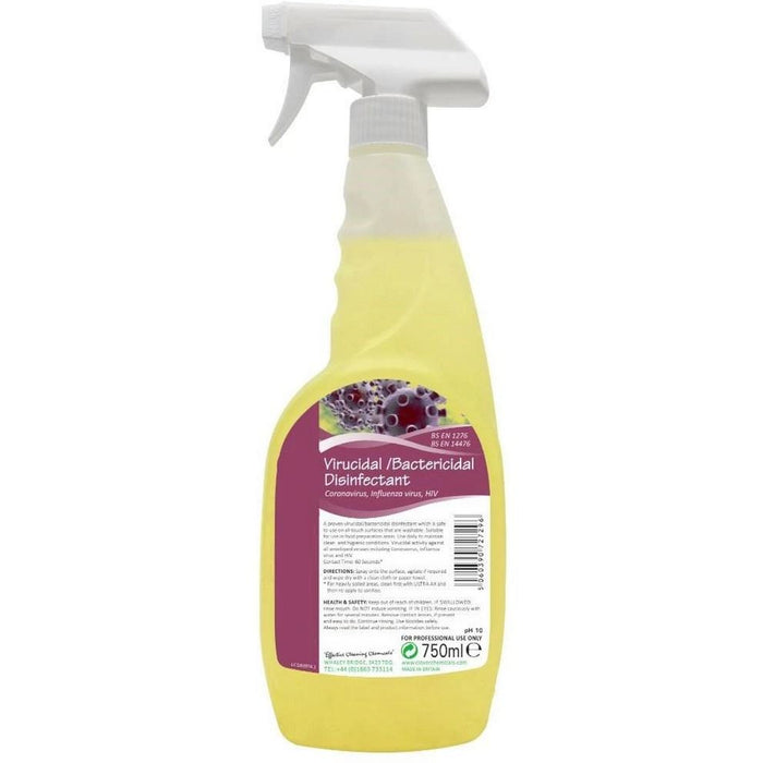 Anti Viral/Bac Virucidal/Bactericidal Disinfectant Spray 750ml (Pack 6)