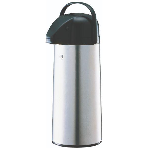 Elia Spillage prevention mechanism, automatically closed to protect against leakage. 2.5L Glass Lined Pump-Type Airpot Dispenser