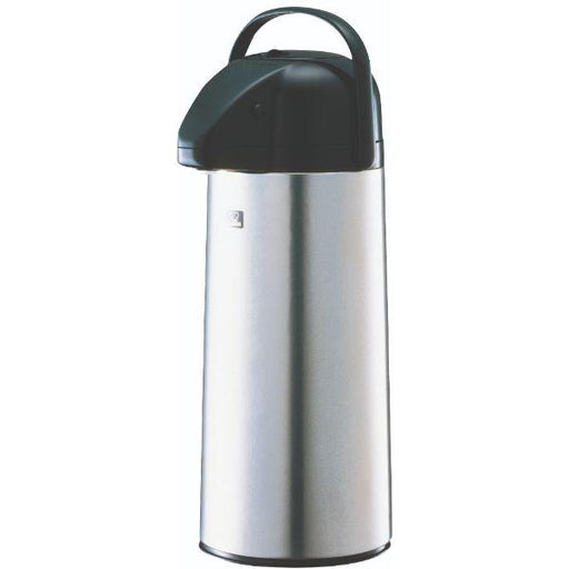 Elia Spillage prevention mechanism, automatically closed to protect against leakage. 2.5L Glass Lined Pump-Type Airpot Dispenser
