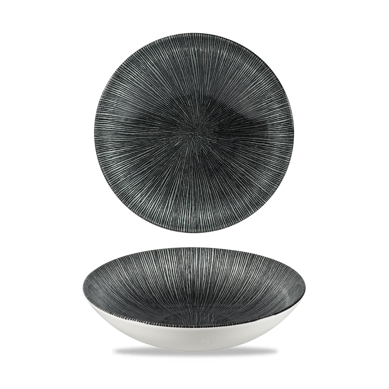Studio Prints Agano Black Evolve Coupe Bowl 7.25" Box 12