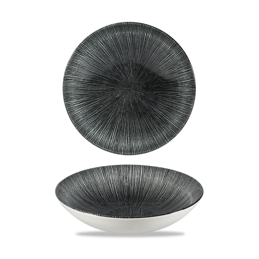 Studio Prints Agano Black Evolve Coupe Bowl 7.25" Box 12