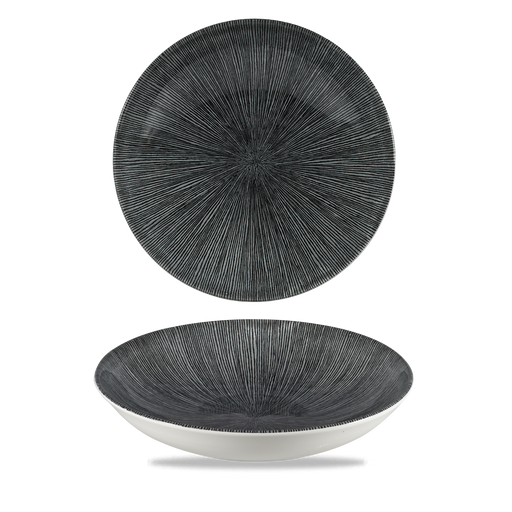 Studio Prints Agano Black Evolve Coupe Bowl 9.75" Box 12
